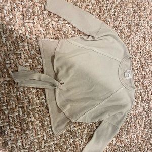 Light, white sweater